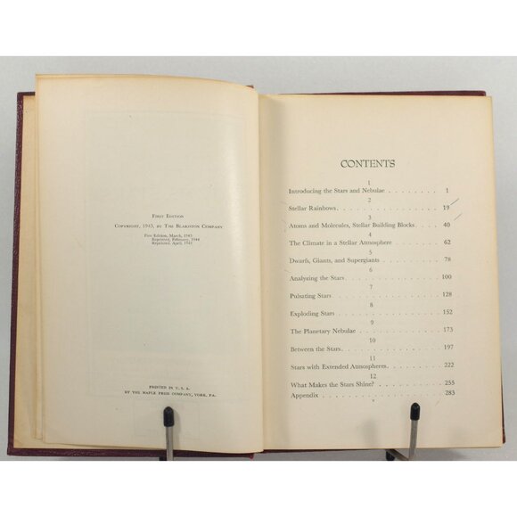 The Harvard Books on Astronomy: Atoms Stars and Nebulae, 1945 Science Book - Picture 4 of 10